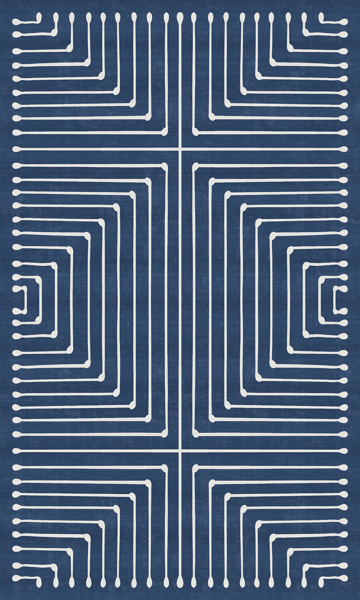 Olis Modern Inkdrop Geometric Rug