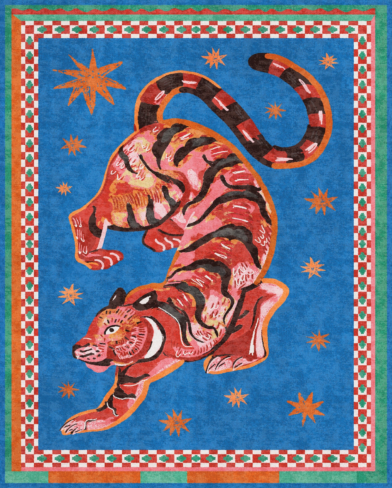 Kairo Himmlischer Tiger-Teppich