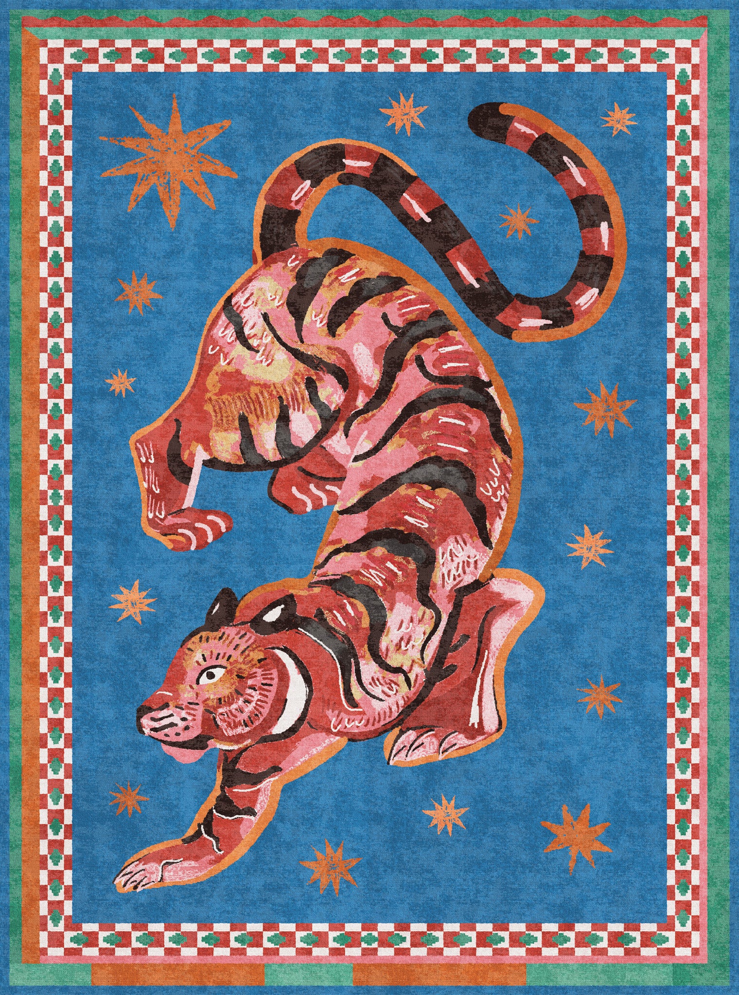 Kairo Himmlischer Tiger-Teppich