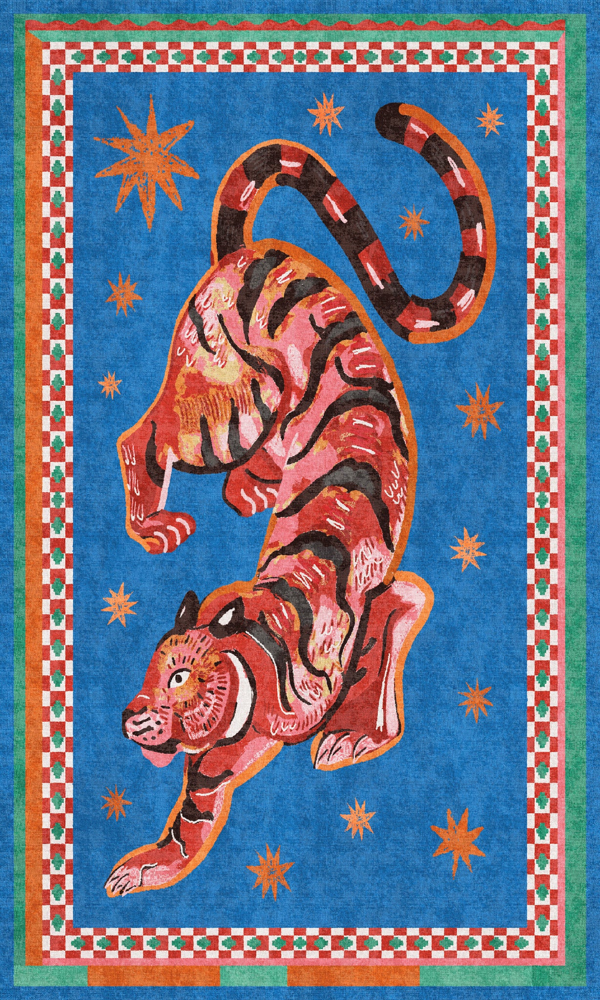 Kairo Himmlischer Tiger-Teppich