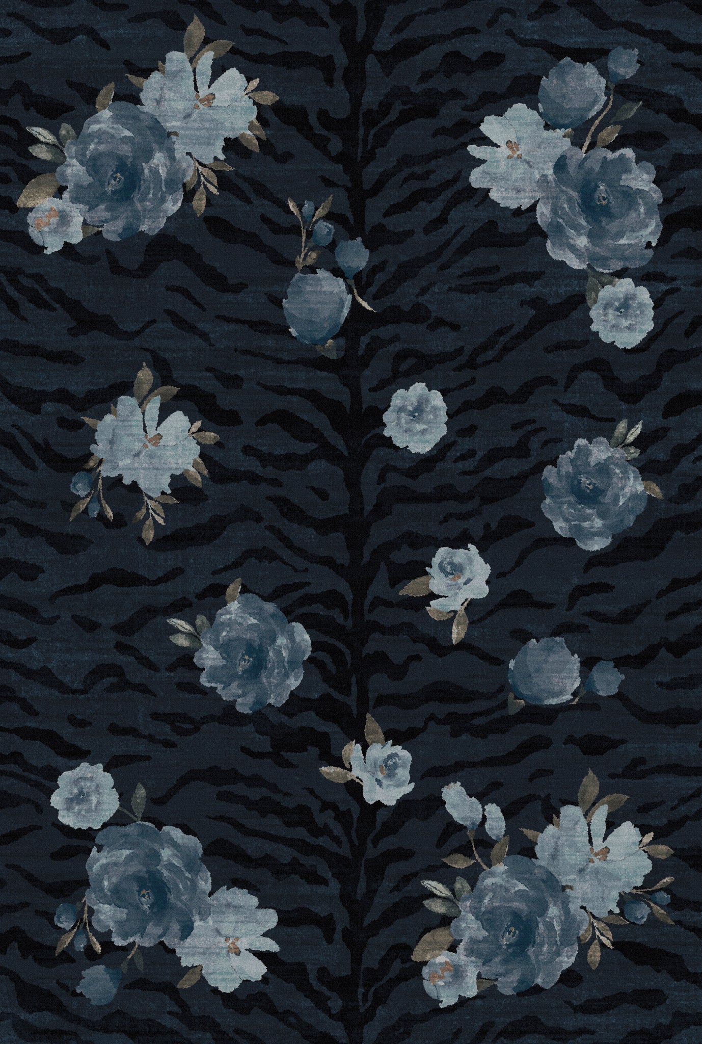 Tessa Gėlių zebro rašto kilimas