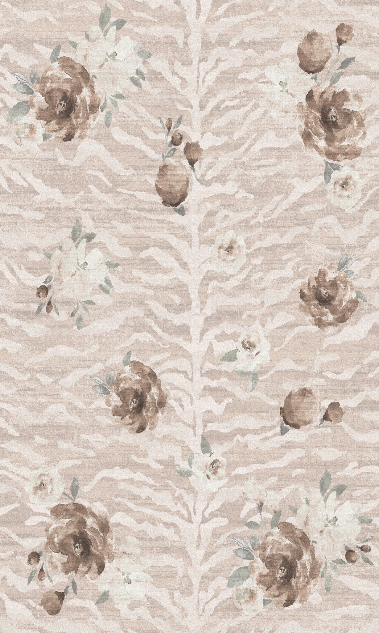 Tessa Gėlių zebro rašto kilimas