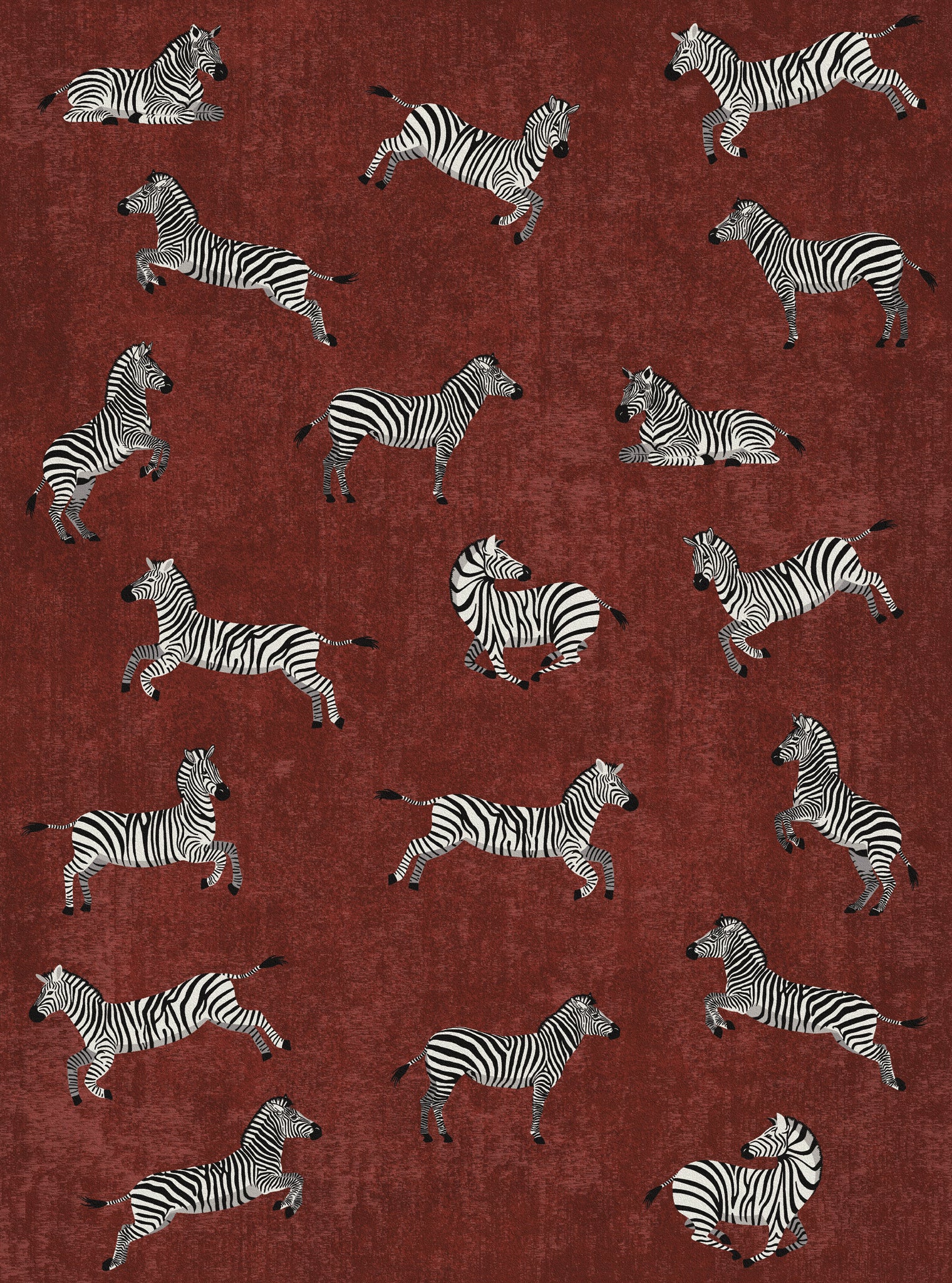 Riley Zebra Print Pattern Rug