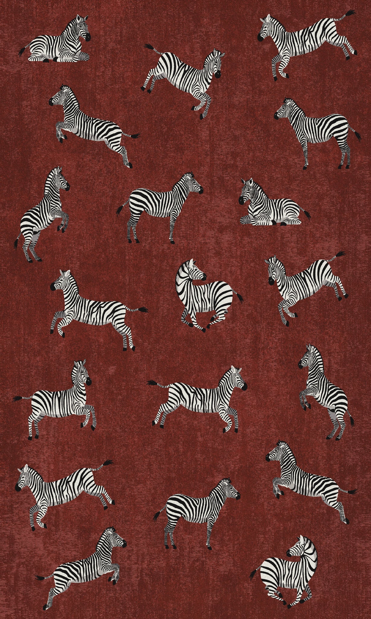 Riley Zebra Print Pattern Rug