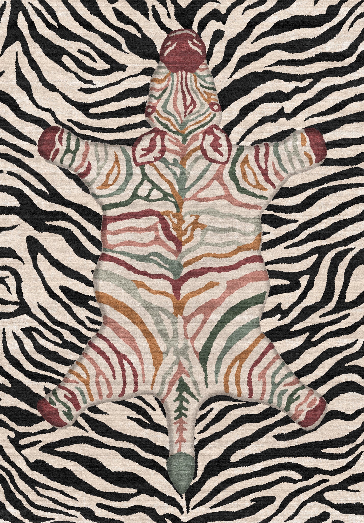Shaye Dywan Modern Zebra Pattern