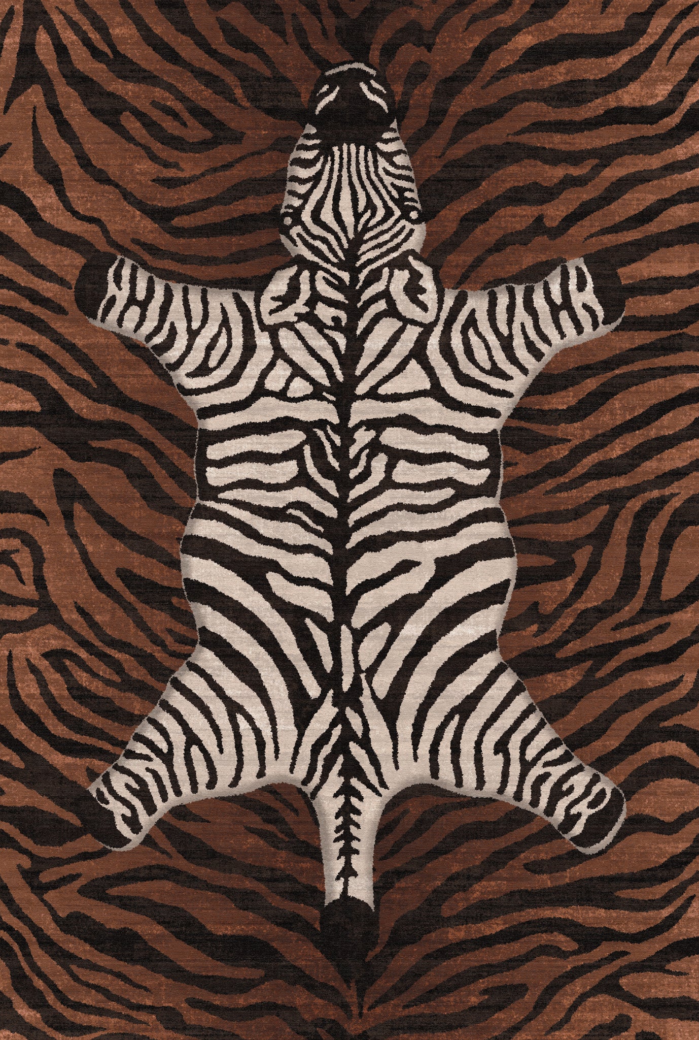 Shaye Dywan Modern Zebra Pattern