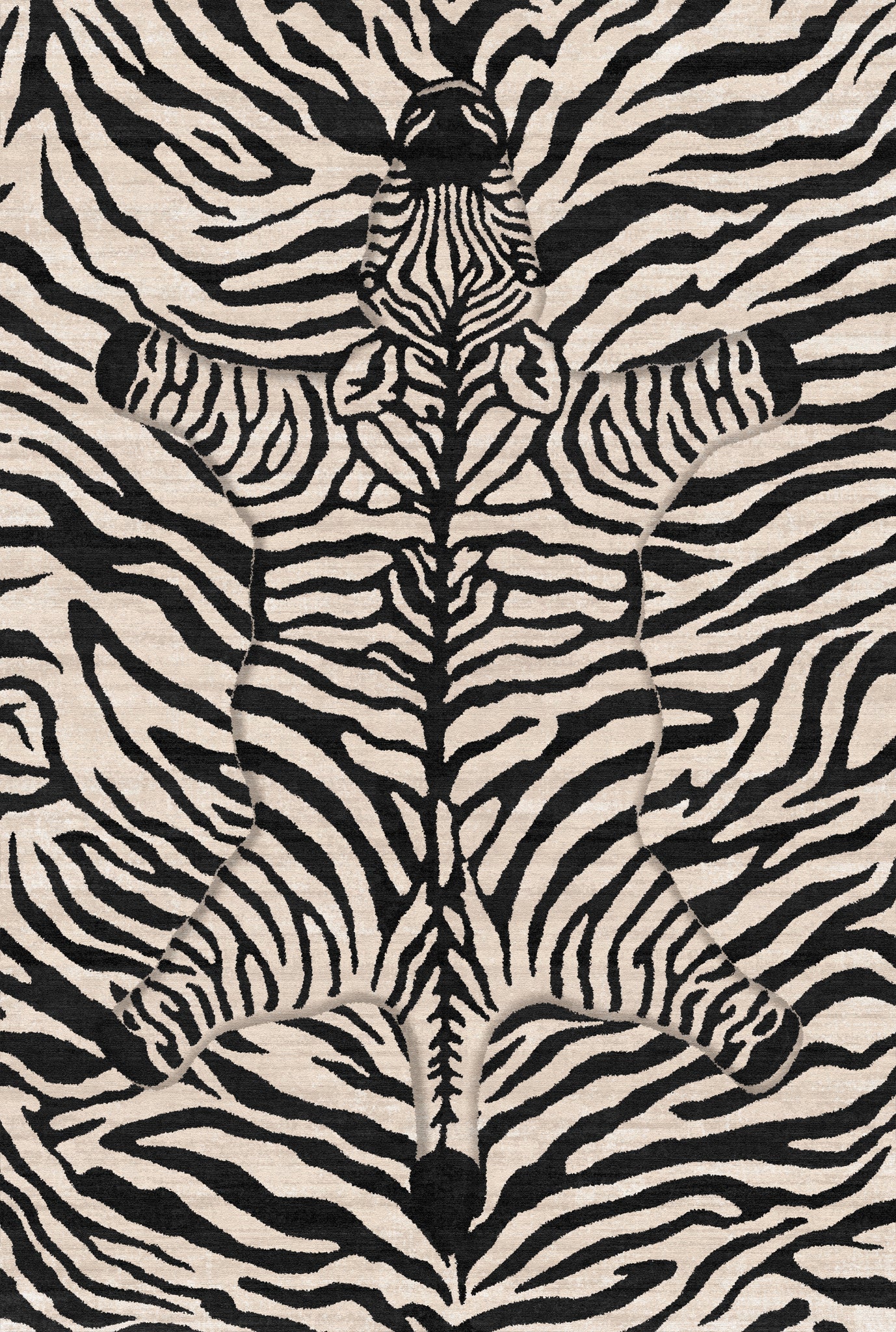 Shaye Dywan Modern Zebra Pattern