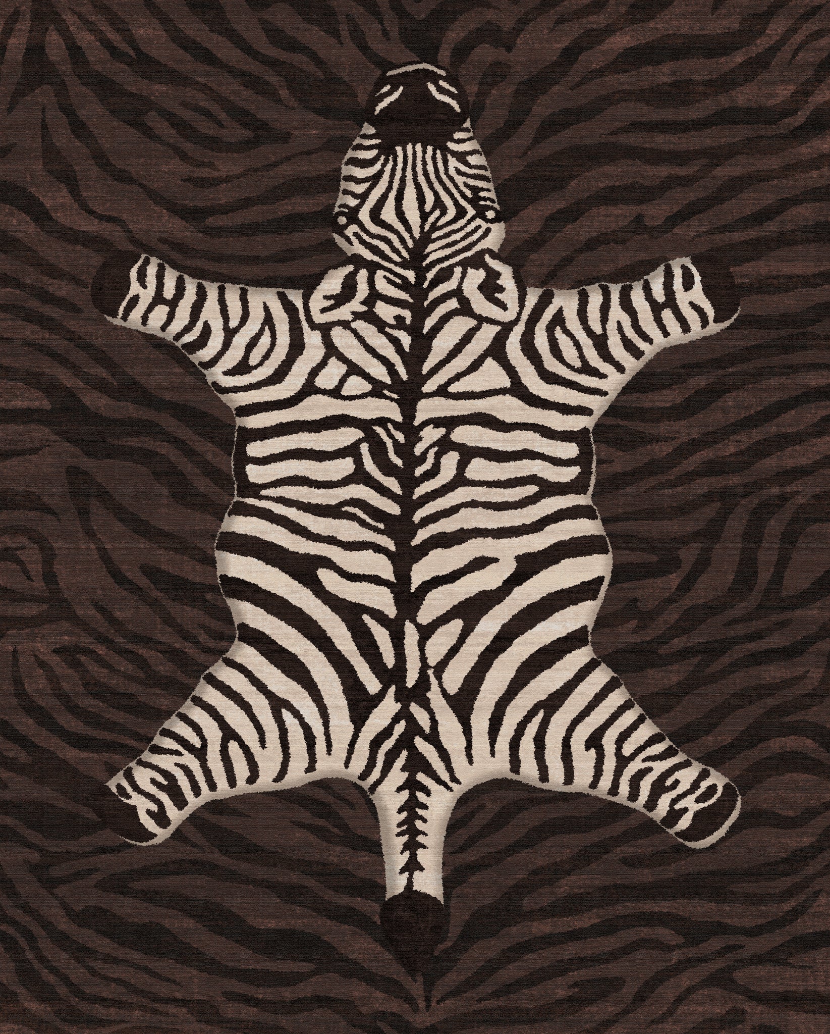 Shaye Dywan Modern Zebra Pattern