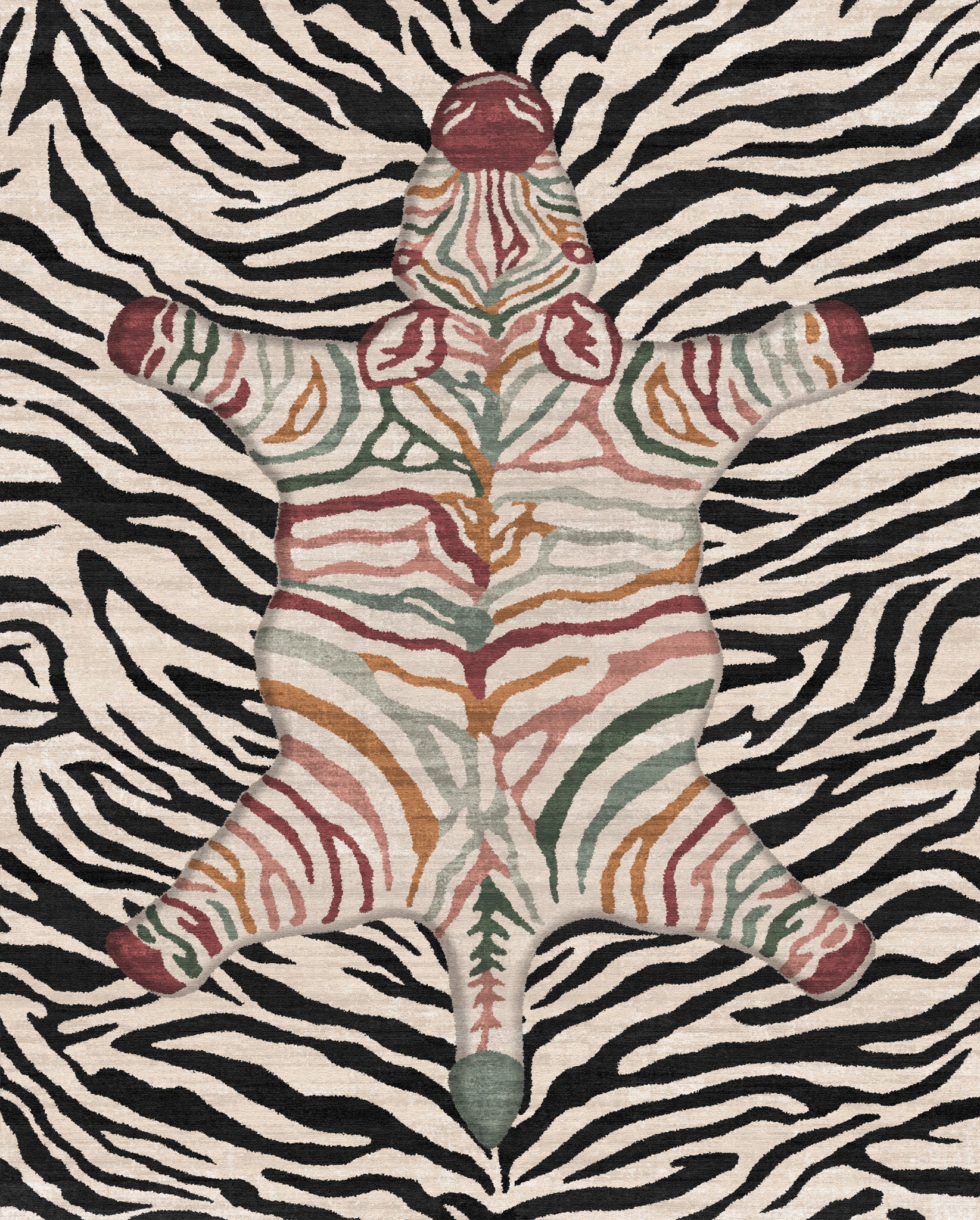 Shaye Dywan Modern Zebra Pattern
