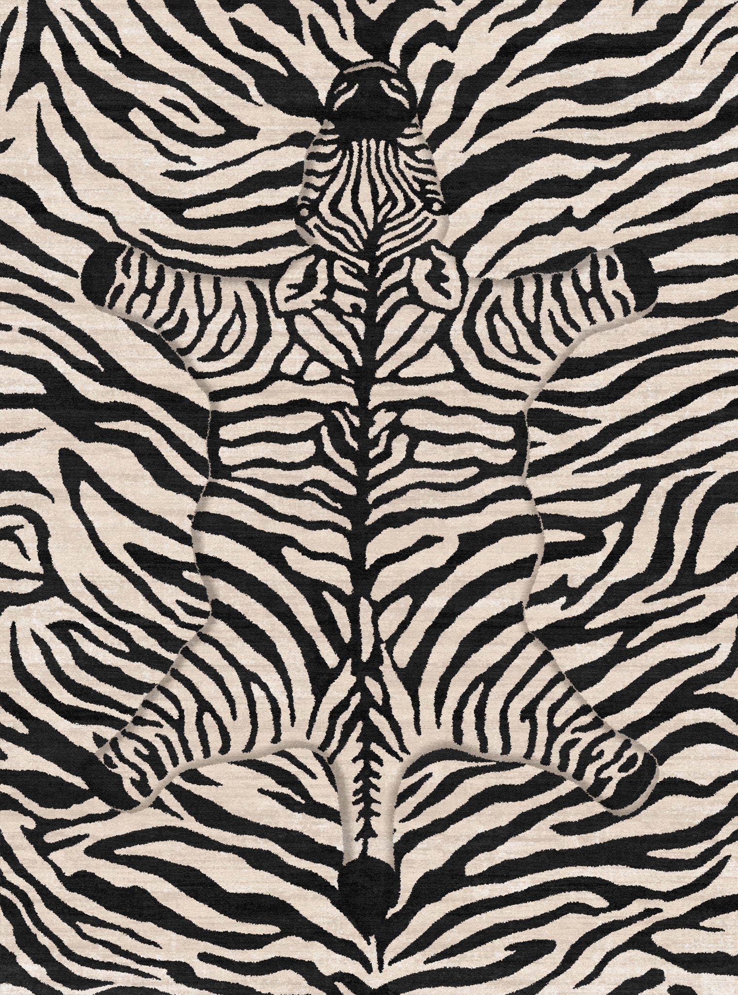 Shaye Dywan Modern Zebra Pattern