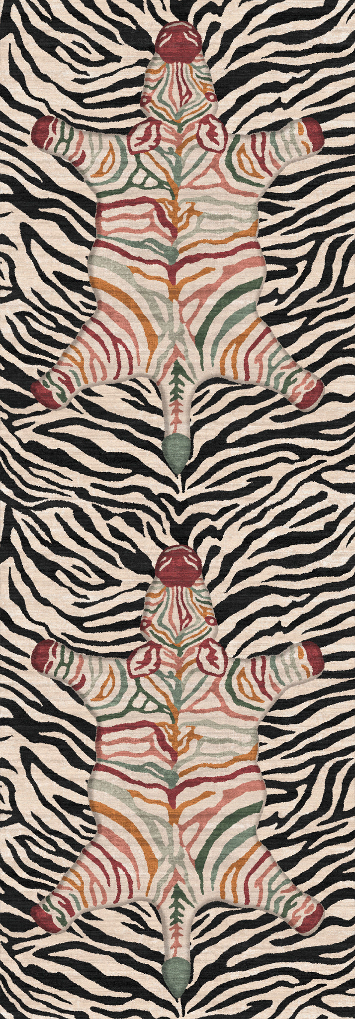 Saie Modern Zebra Pattern Rug
