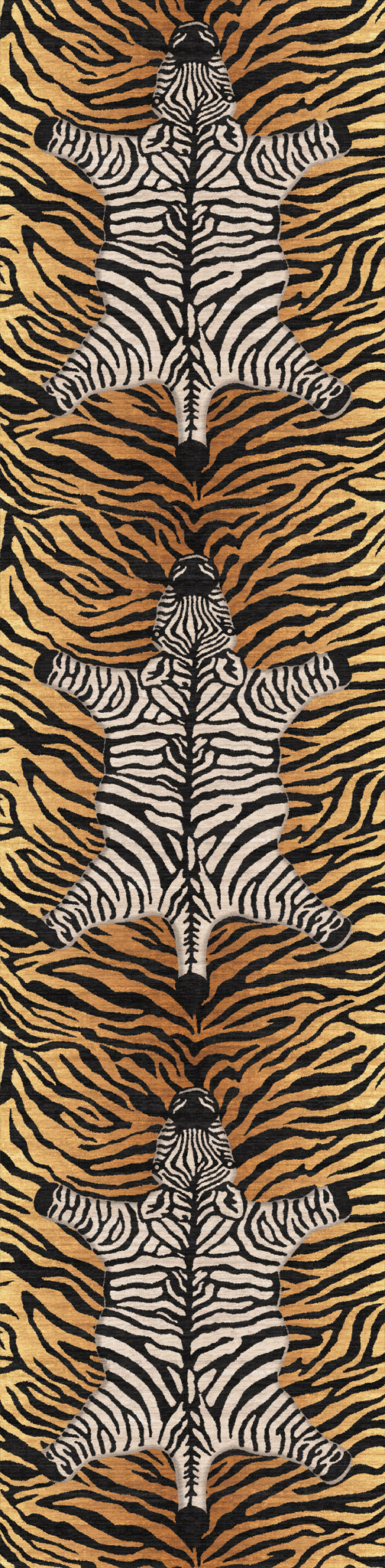 Saie Modern Zebra Pattern Rug