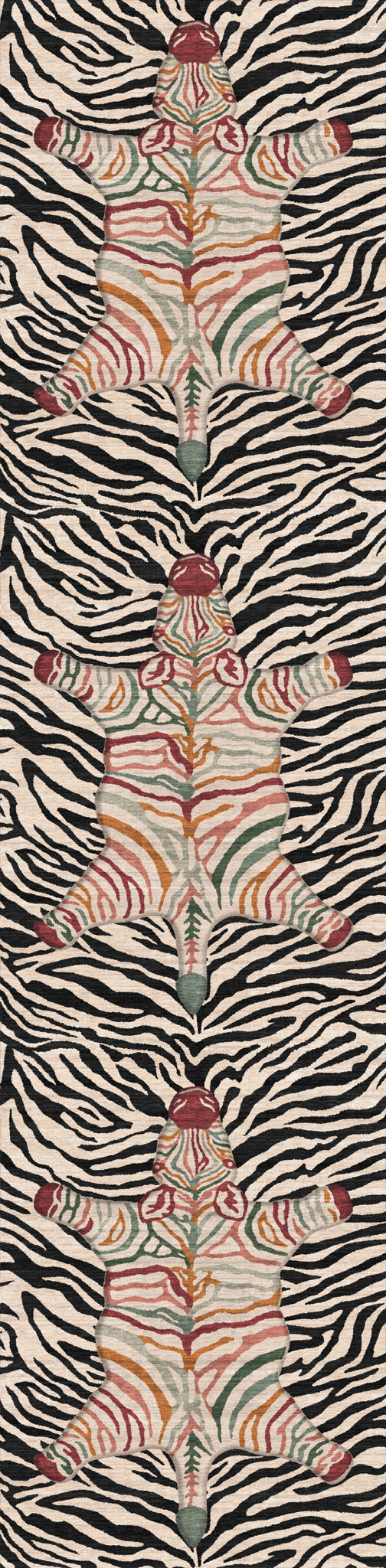 Saie Modern Zebra Pattern Rug