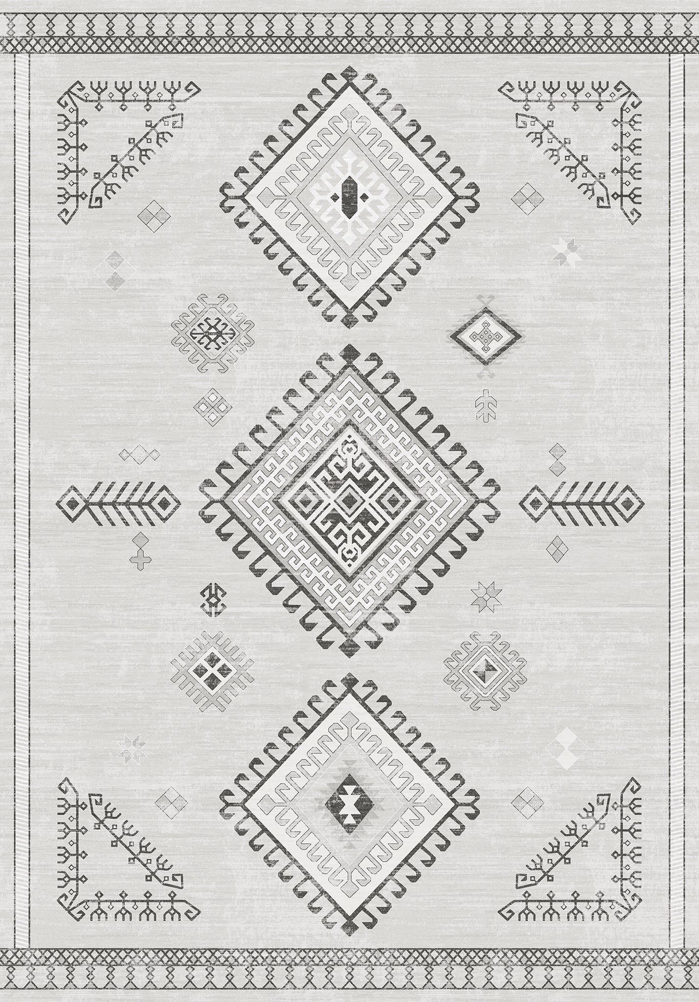 Mila Tribal Diamond Pattern Rug