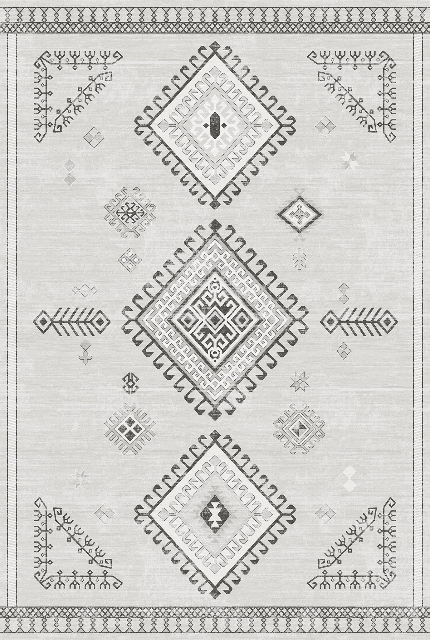 Mila Tribal Diamond Pattern Rug