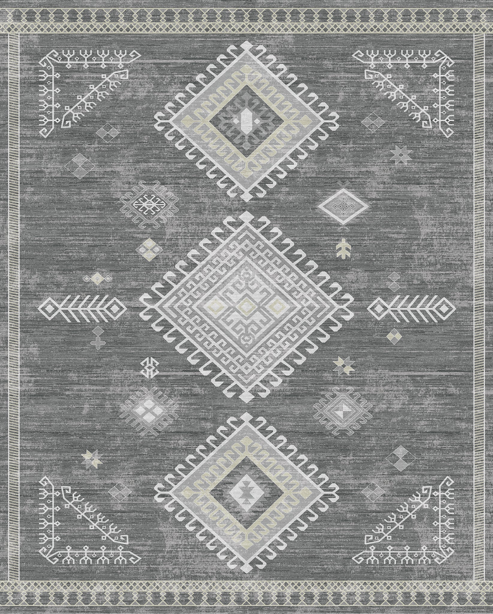 Mila Tribal Diamond Pattern Rug