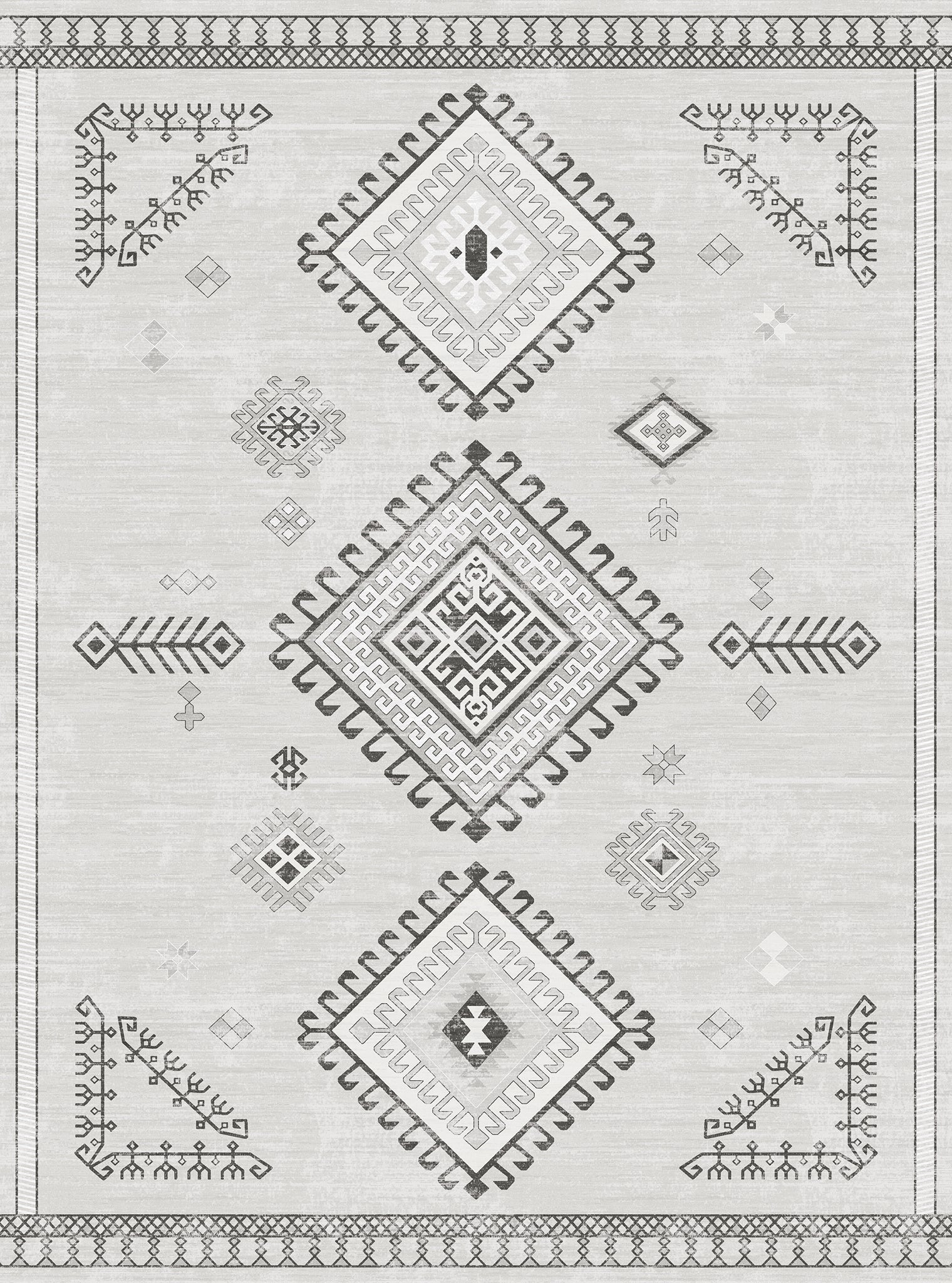 Mila Tribal Diamond Pattern Rug