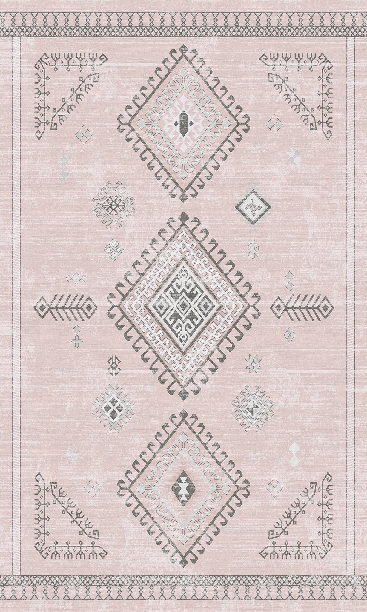 Mila Tribal Diamond Pattern Rug