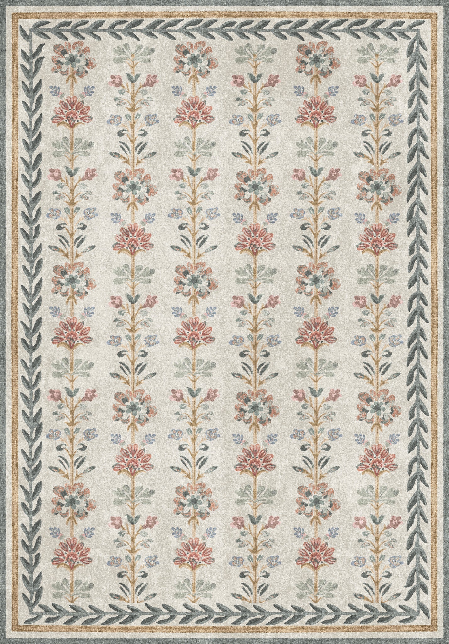 Aimee Vintage Botanisch Tapijt