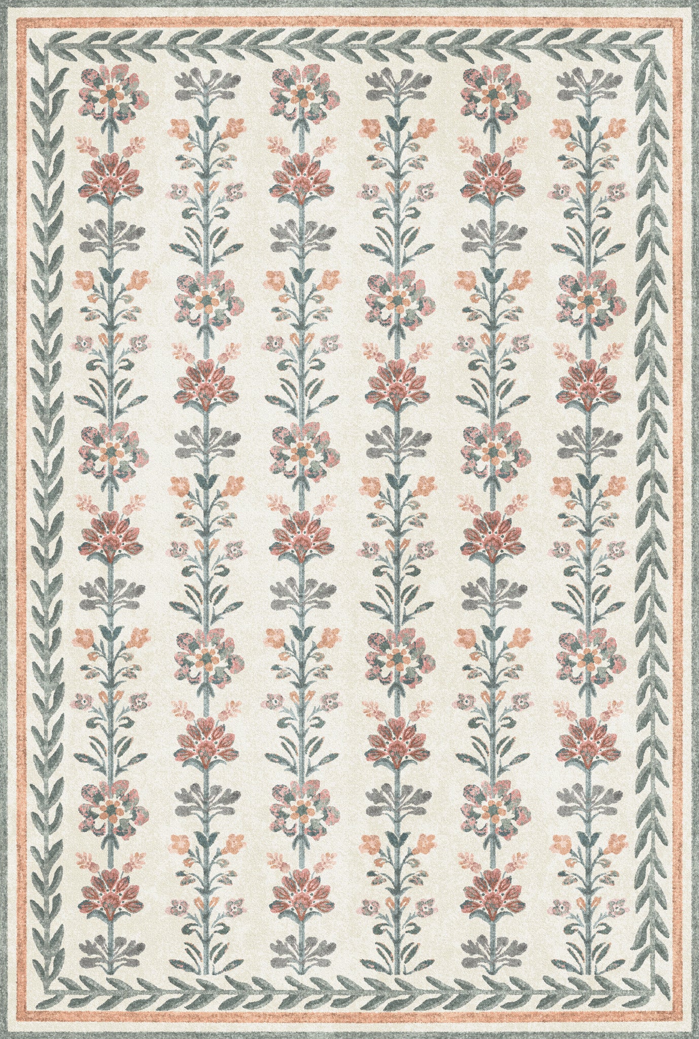 Aimee Vintage Botanisch Tapijt