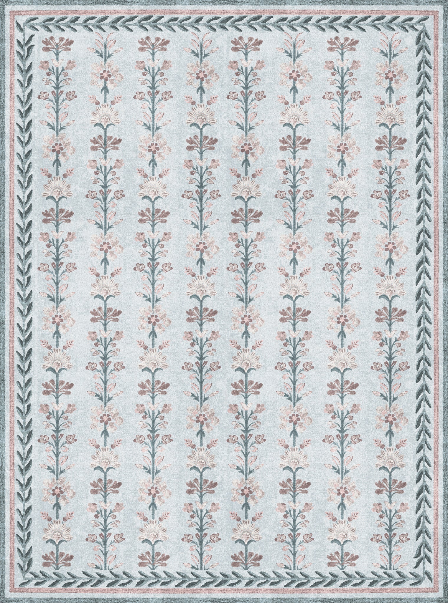 Aimee Vintage Botanisch Tapijt