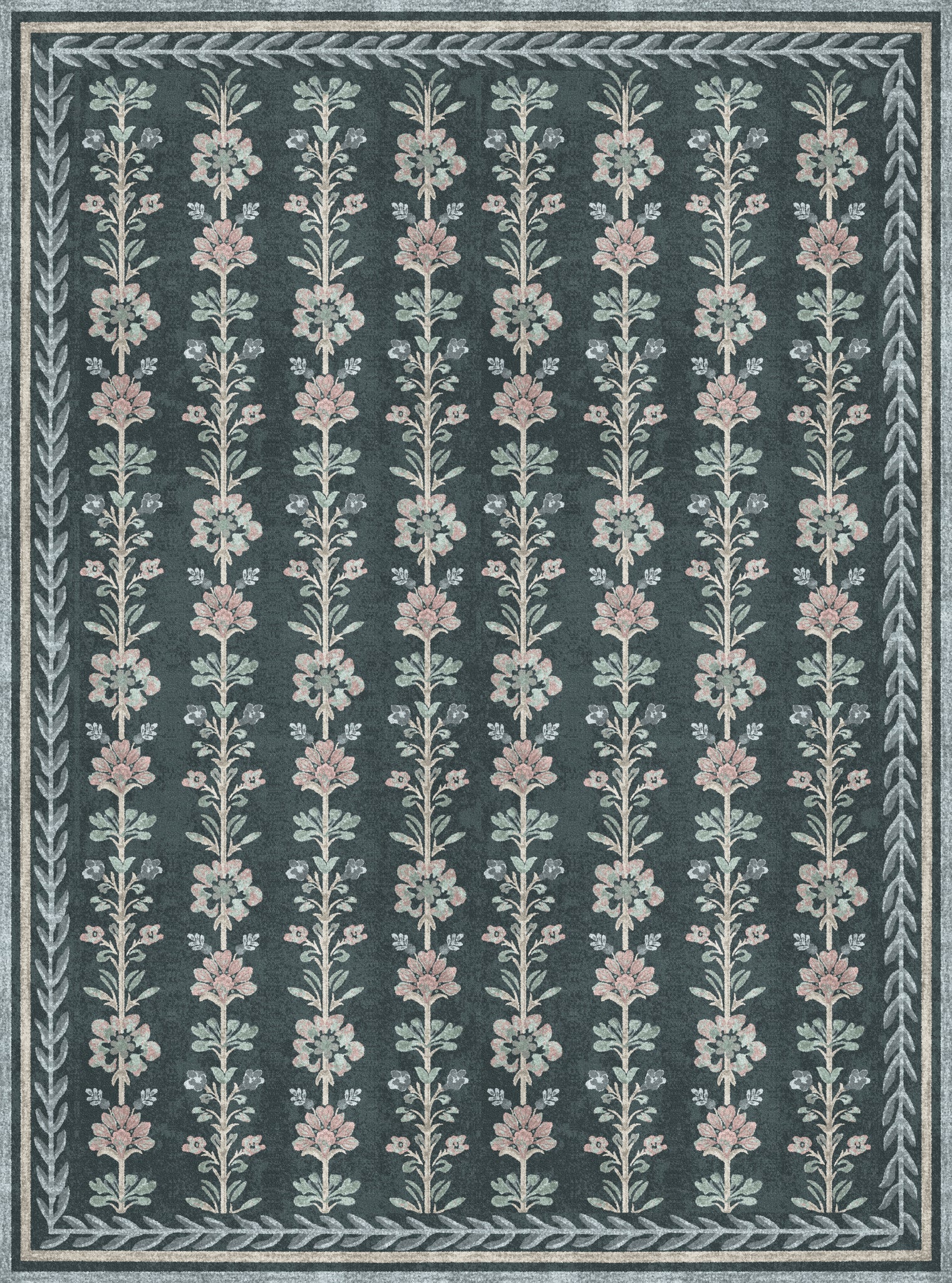 Aimee Vintage Botanisch Tapijt