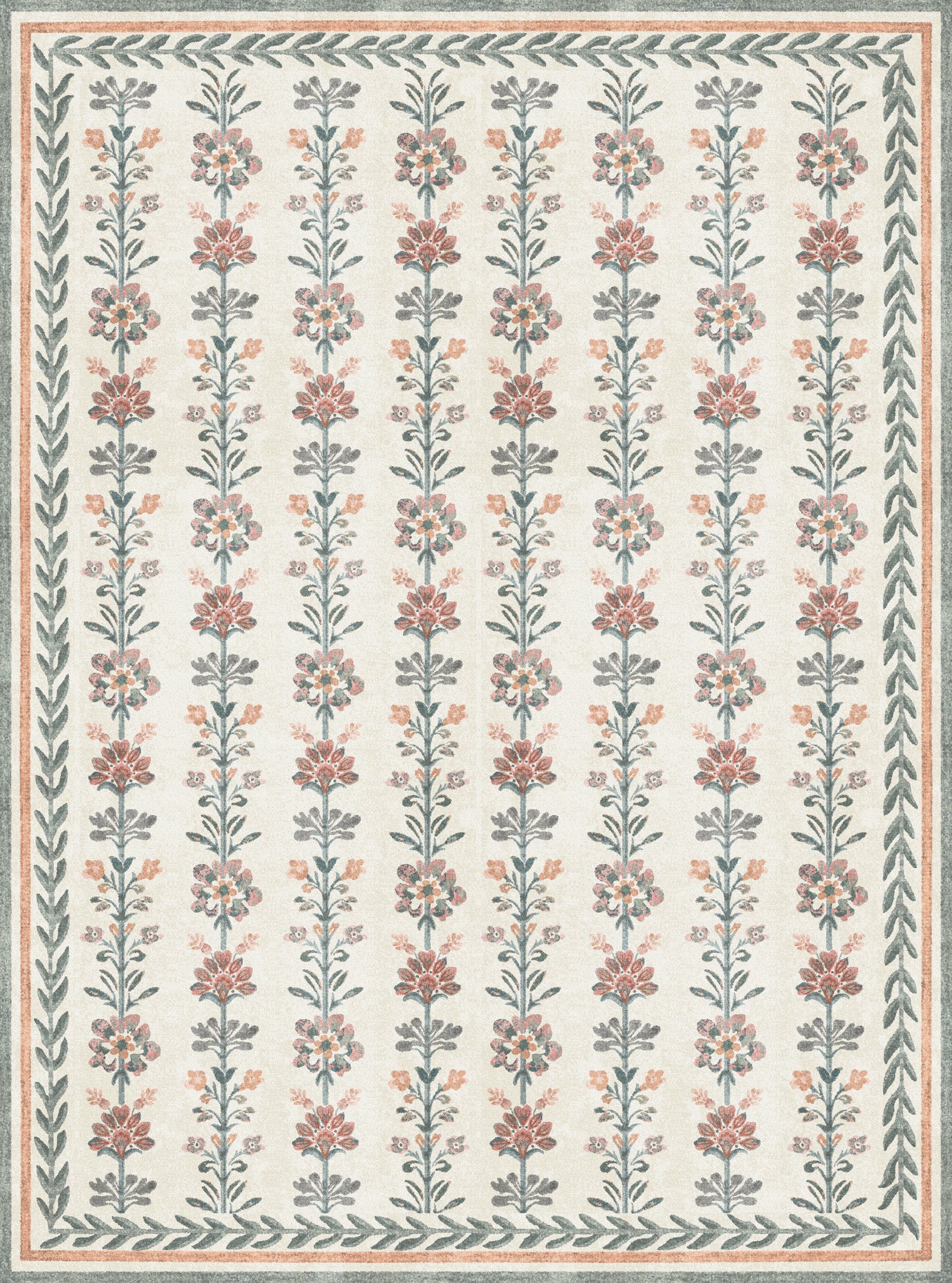 Aimee Vintage Botanisch Tapijt