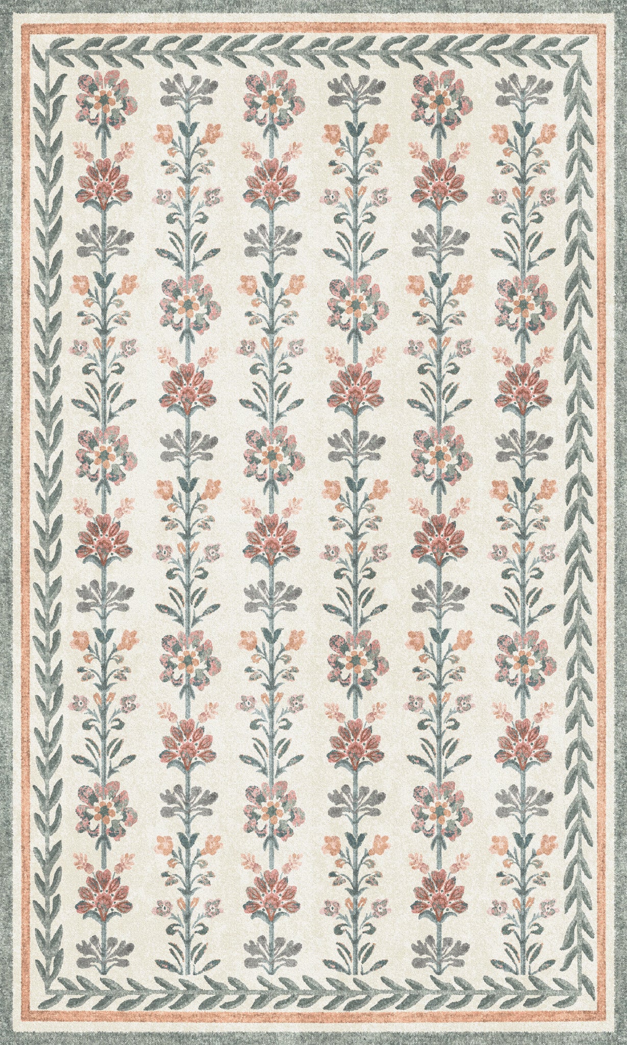 Aimee Vintage Botanisch Tapijt