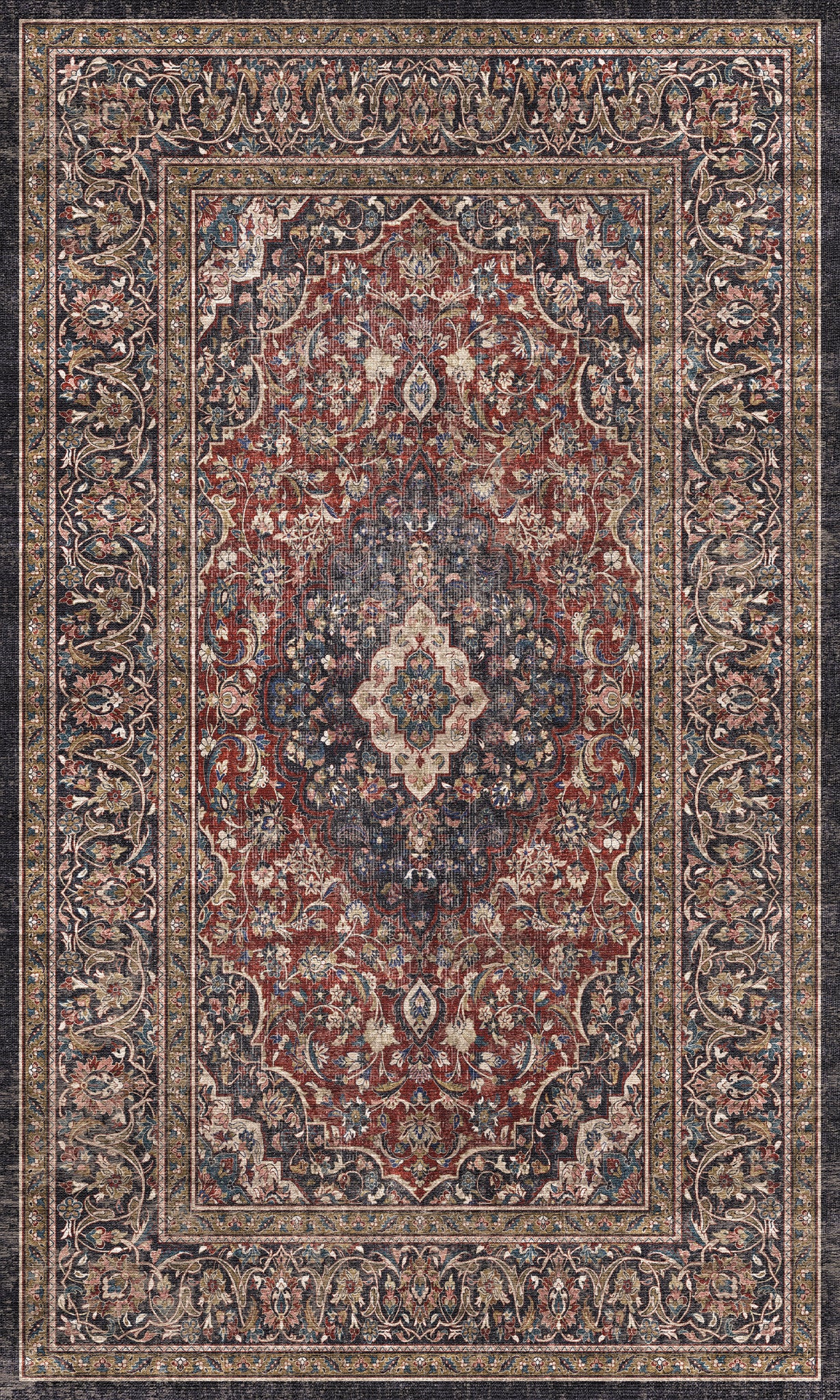 Adel Tapis persan vieilli