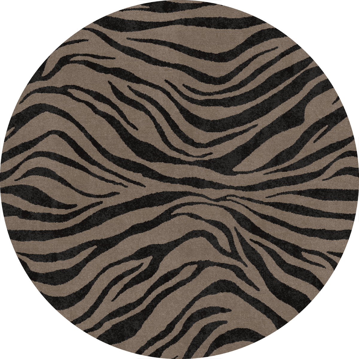 Roxy Wavy Zebra Print Rug