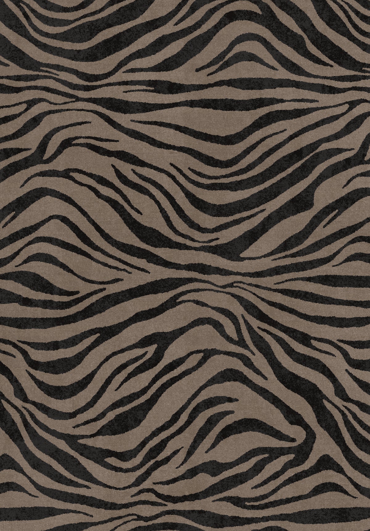 Roxy Wavy Zebra Print Rug