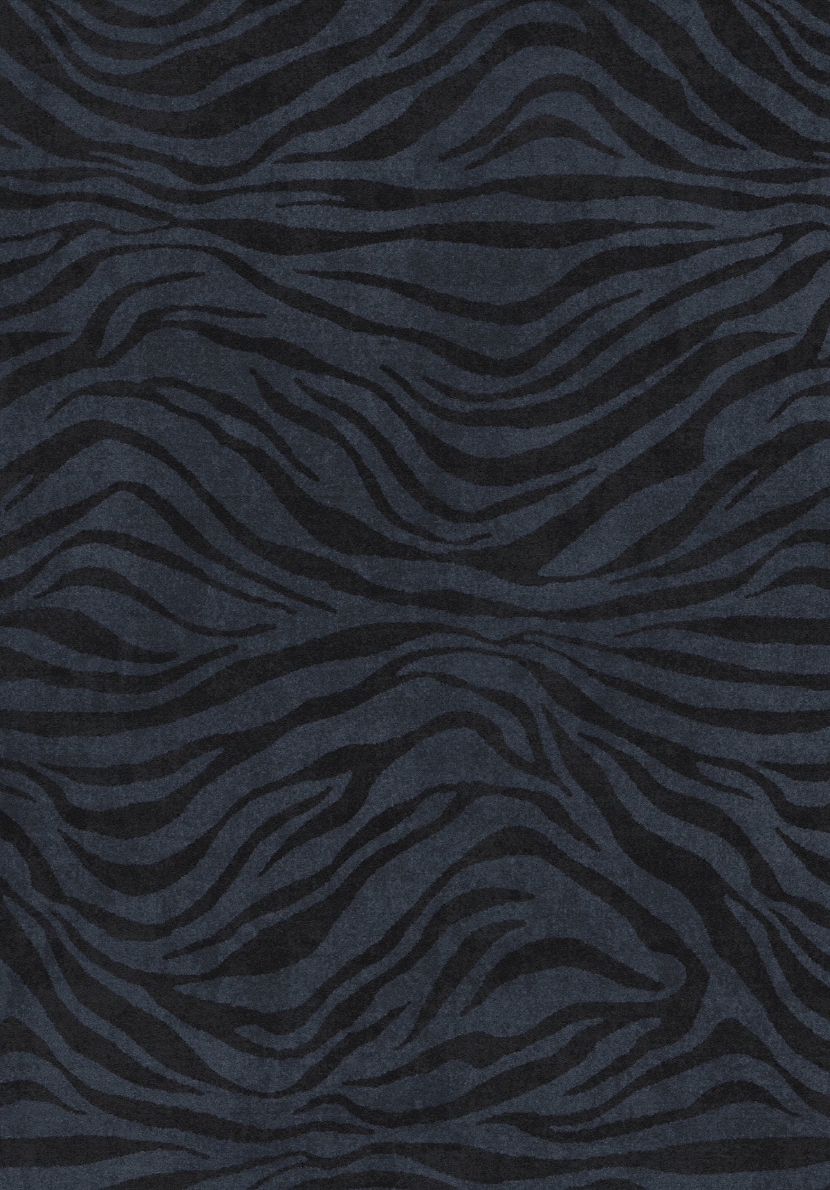 Roxy Wavy Zebra Print Rug