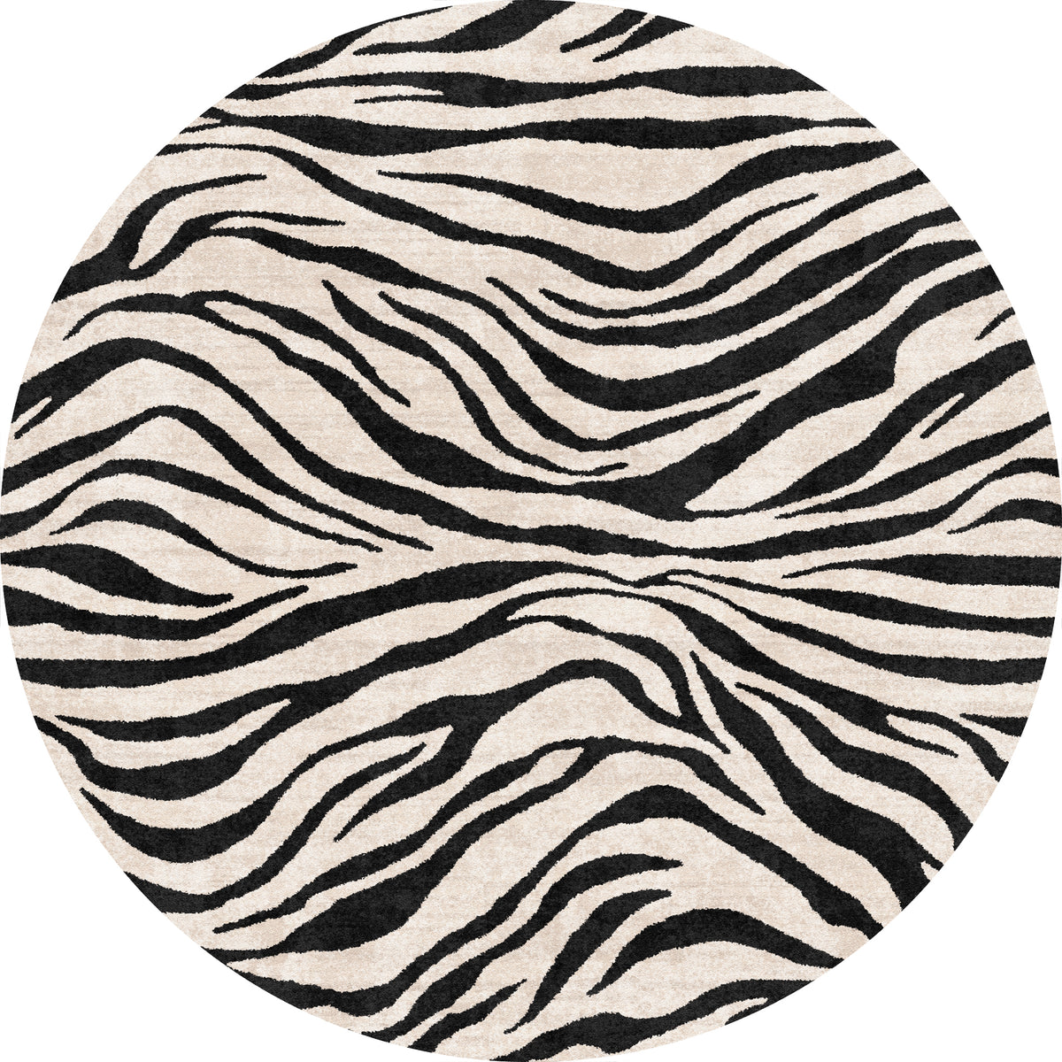 Roxy Wavy Zebra Print Rug