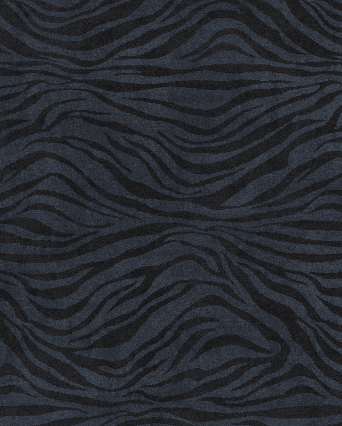Roxy Wavy Zebra Print Rug