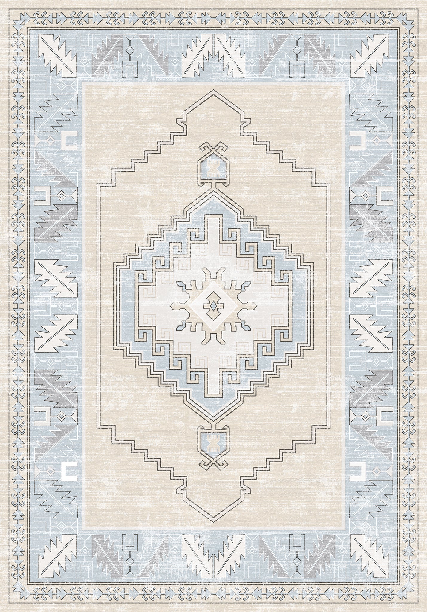 Casia Persian Geometric Accent Rug