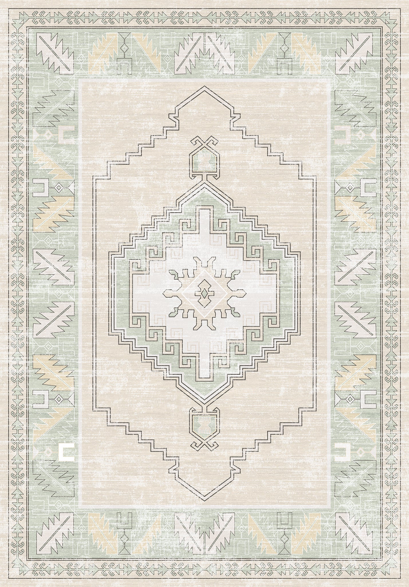 Casia Persian Geometric Accent Rug