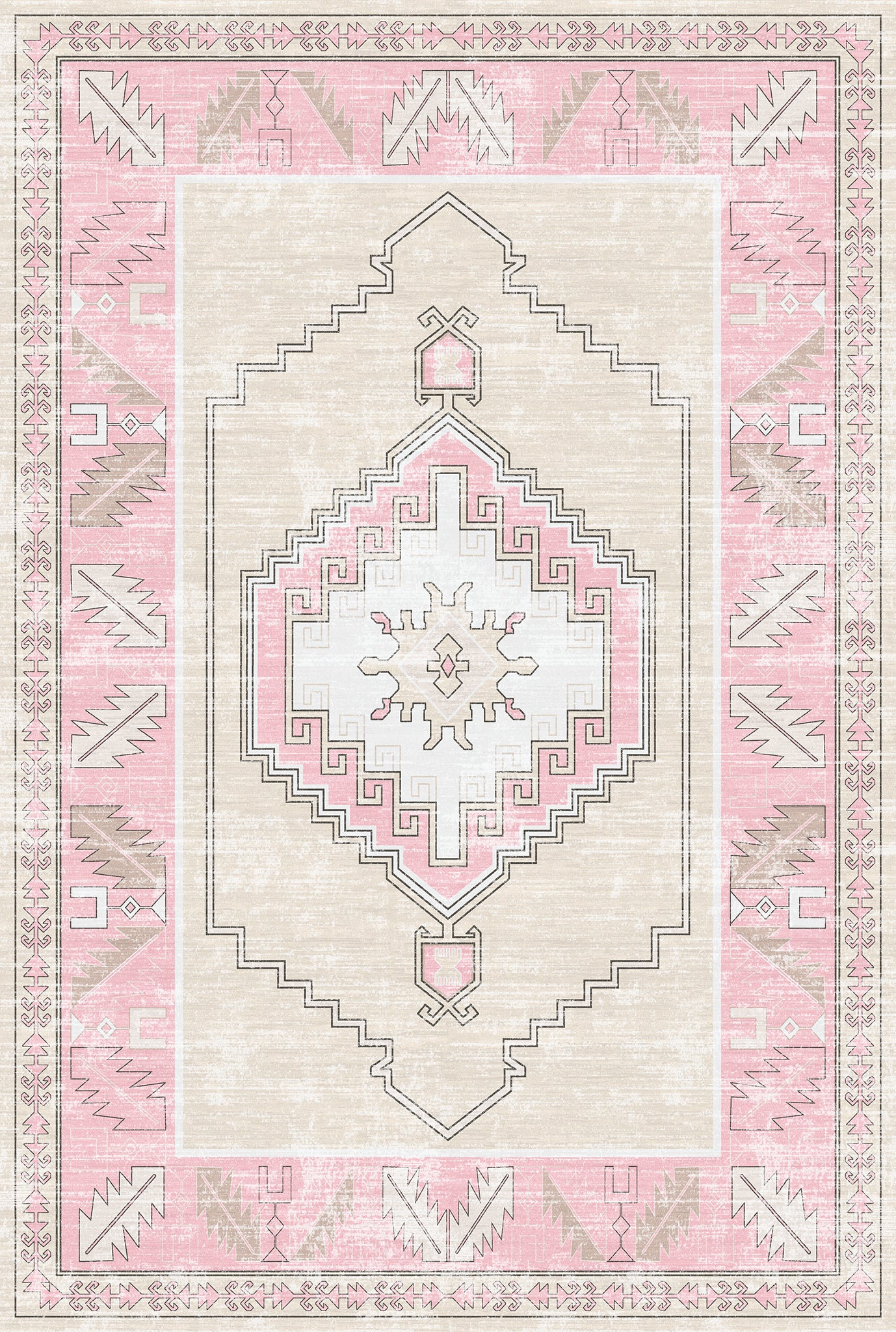 Casia Persian Geometric Accent Rug