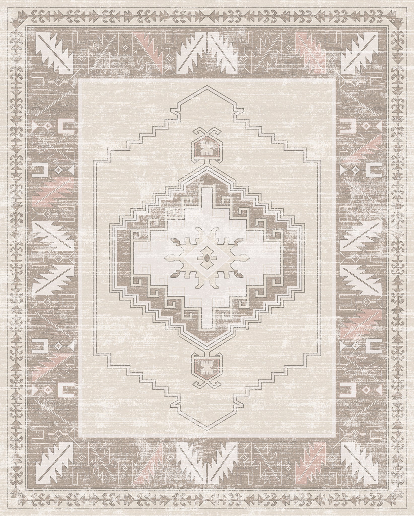 Casia Persian Geometric Accent Rug