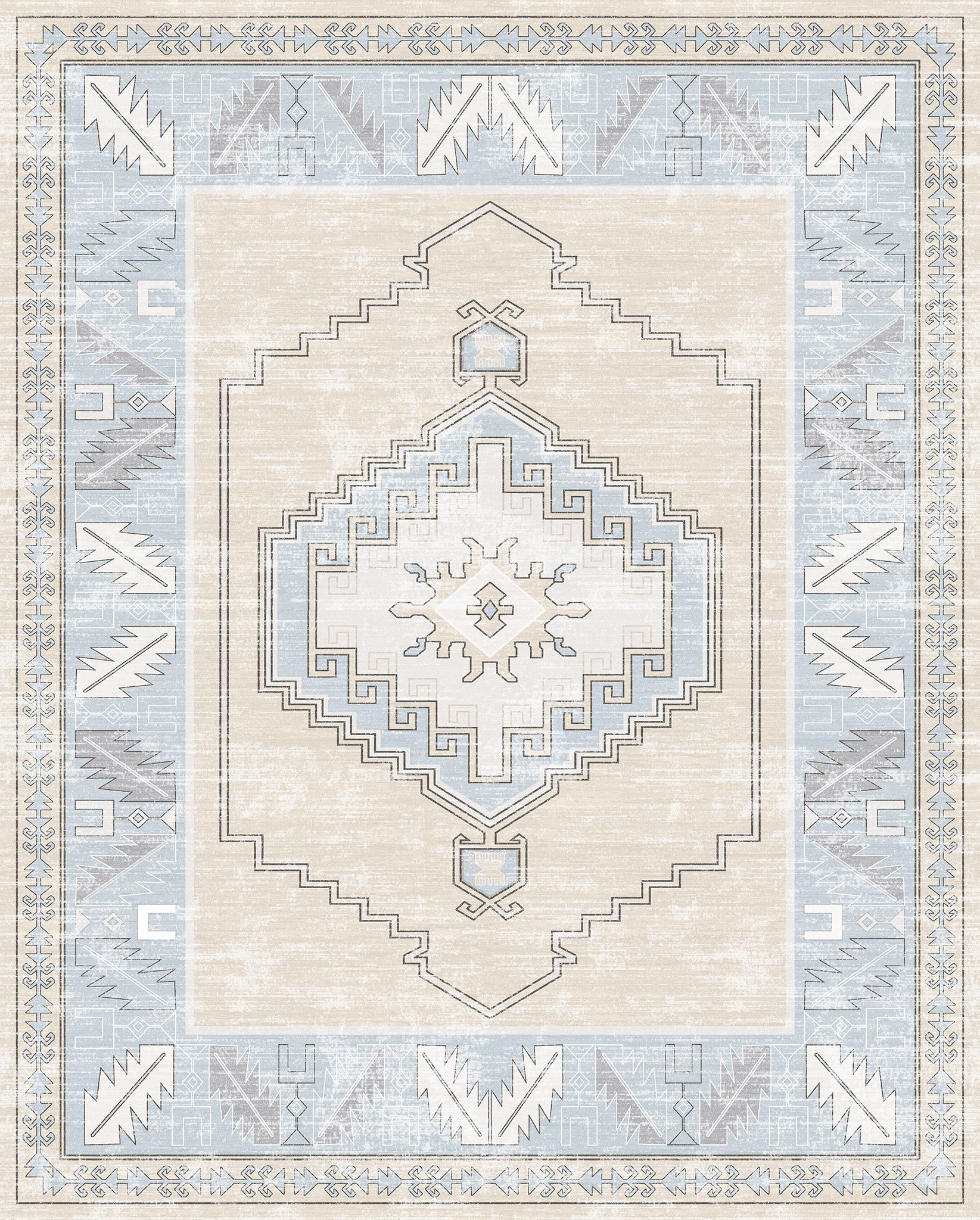 Casia Persian Geometric Accent Rug