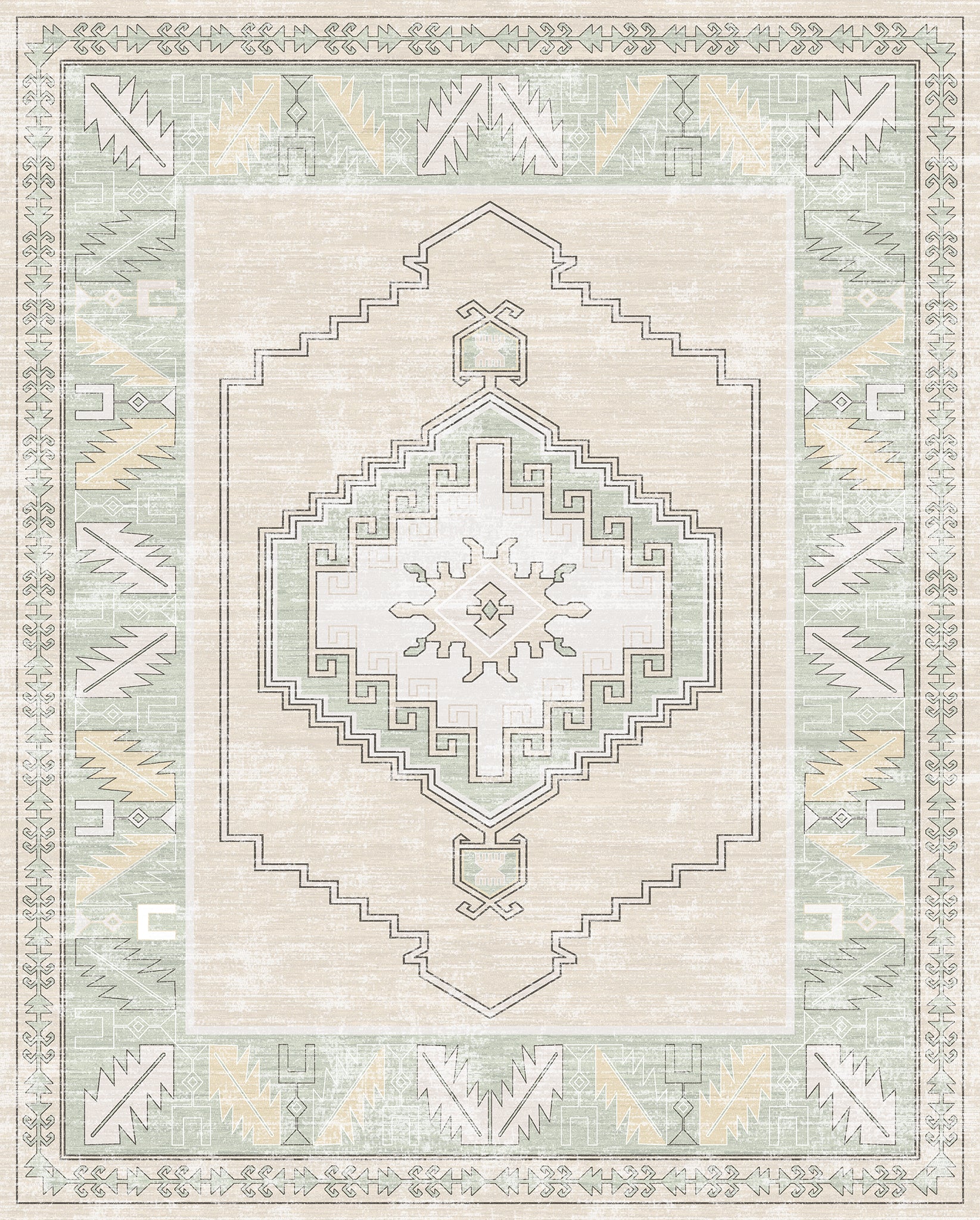 Casia Persian Geometric Accent Rug