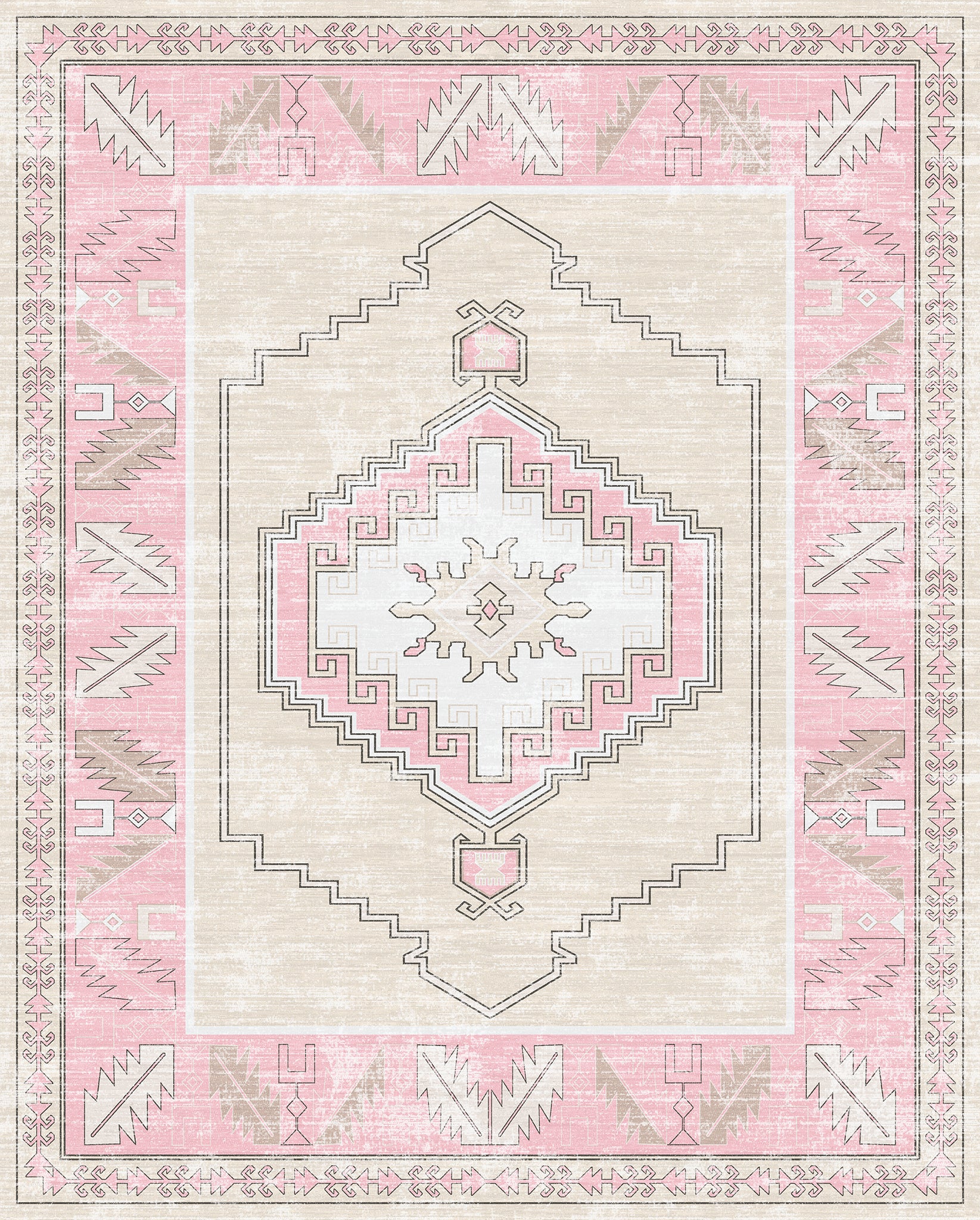 Casia Persian Geometric Accent Rug