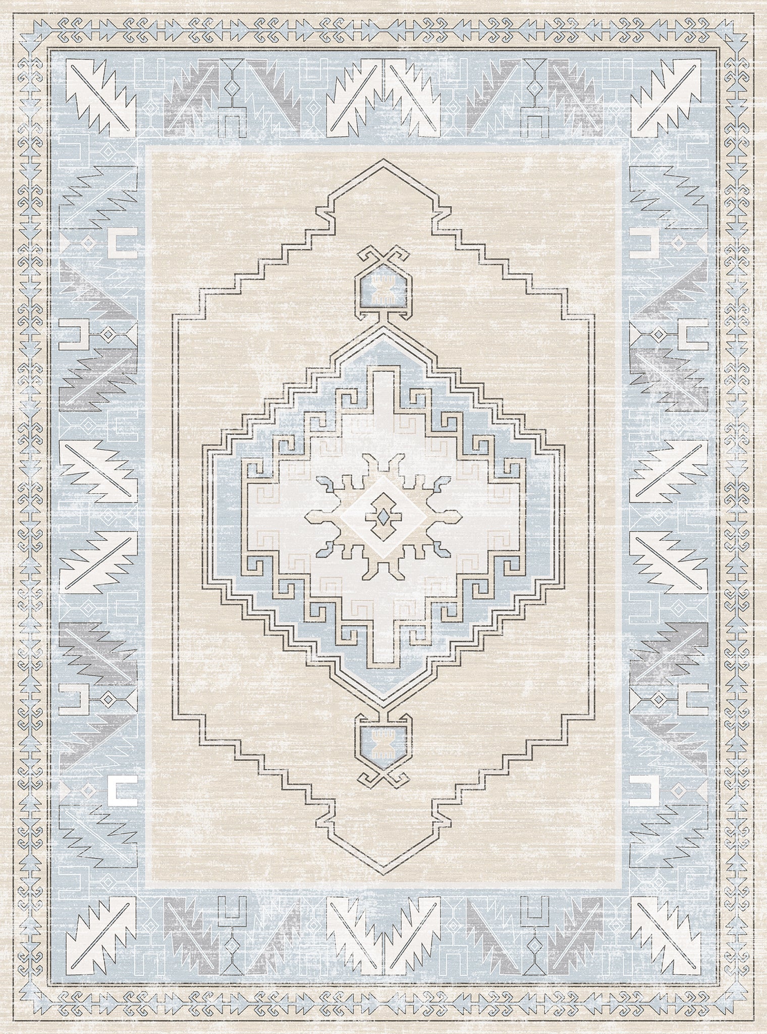 Casia Persian Geometric Accent Rug