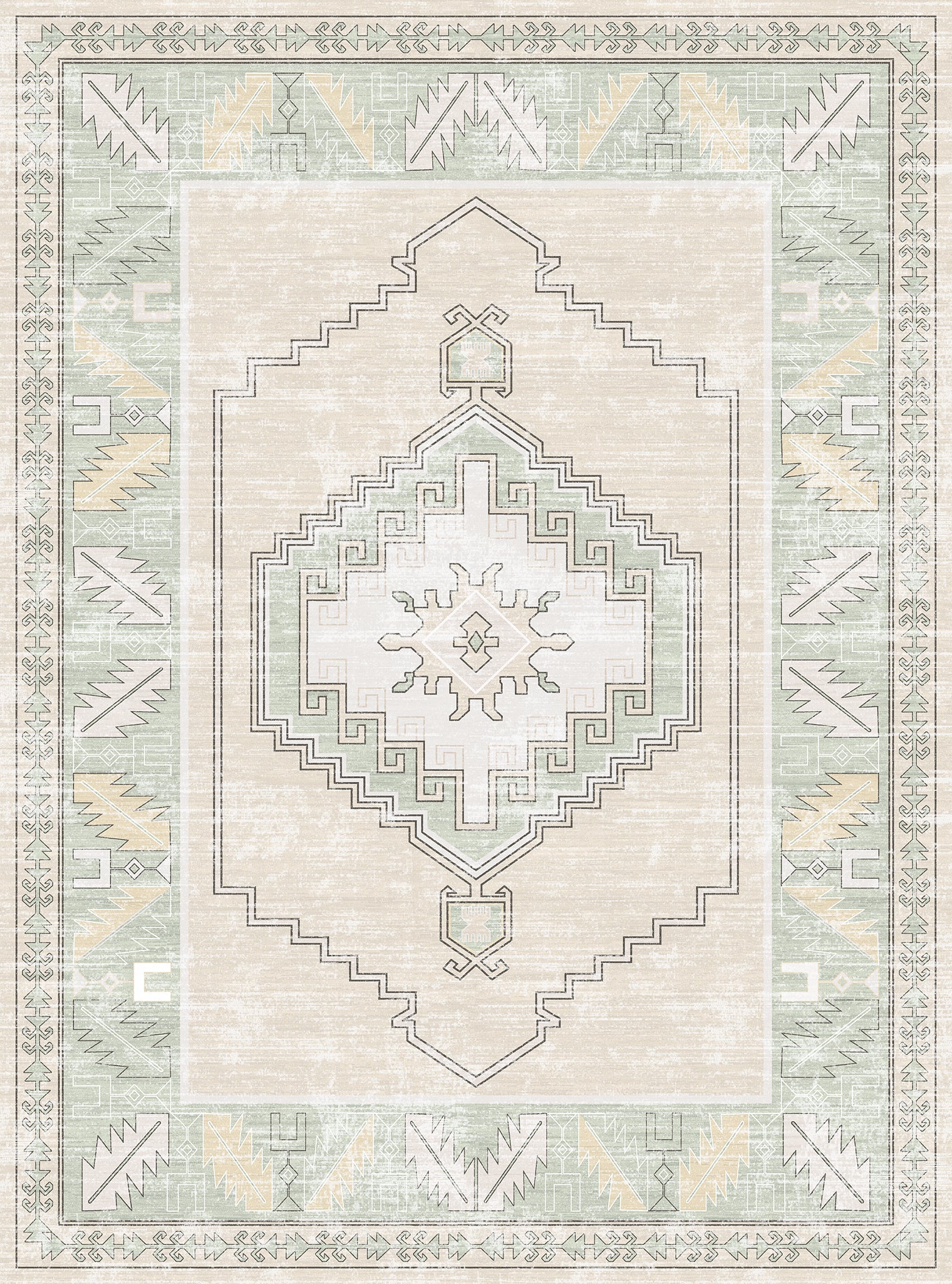 Casia Persian Geometric Accent Rug