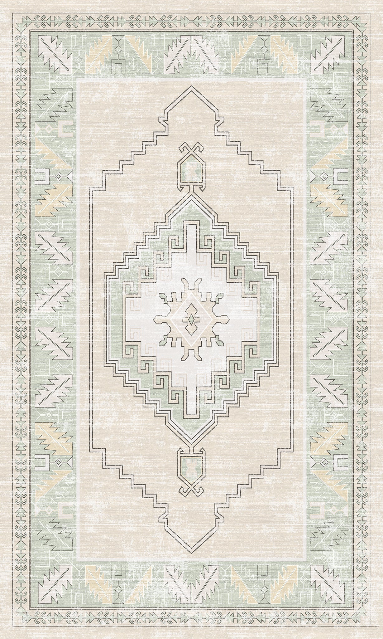 Casia Persian Geometric Accent Rug