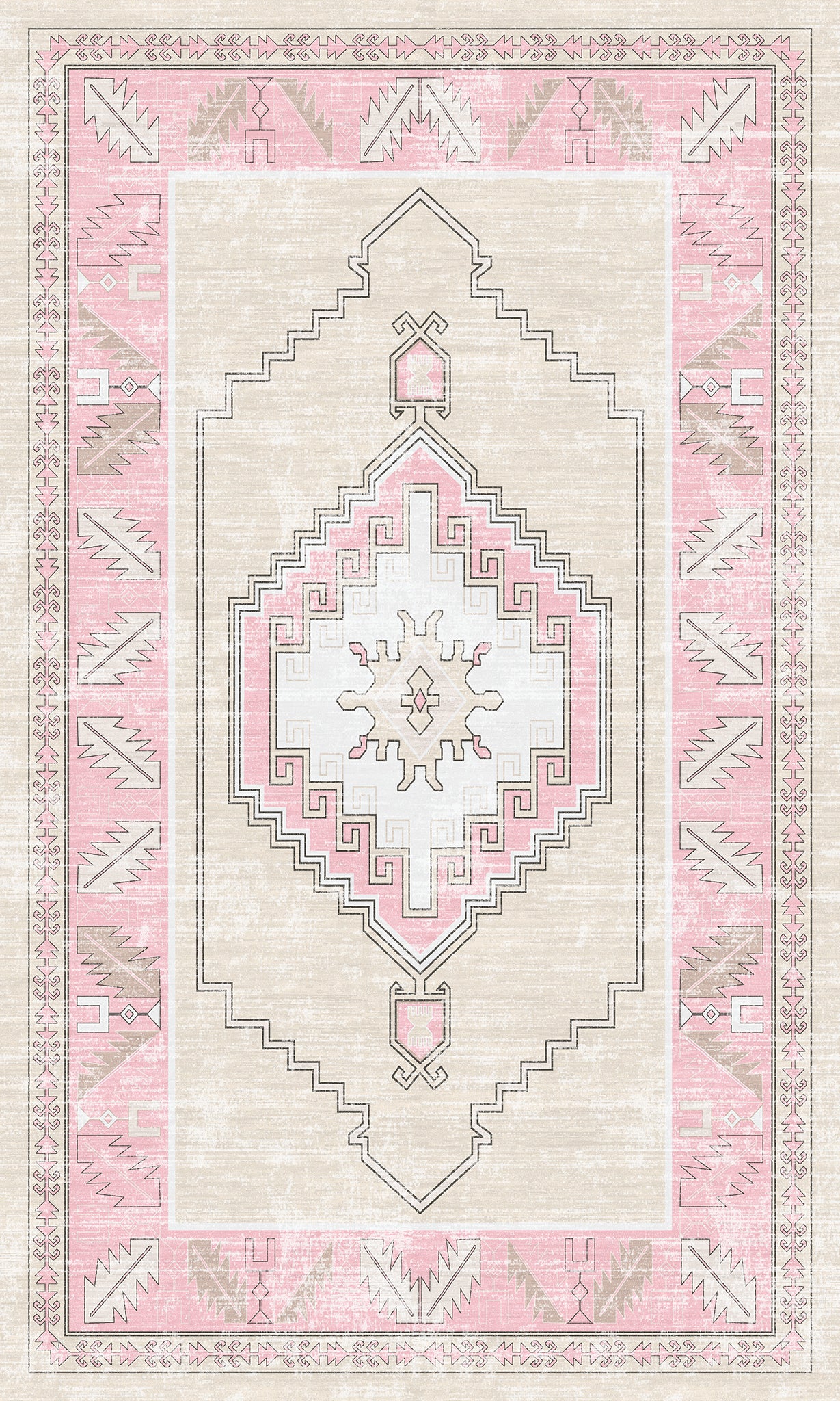 Casia Persian Geometric Accent Rug