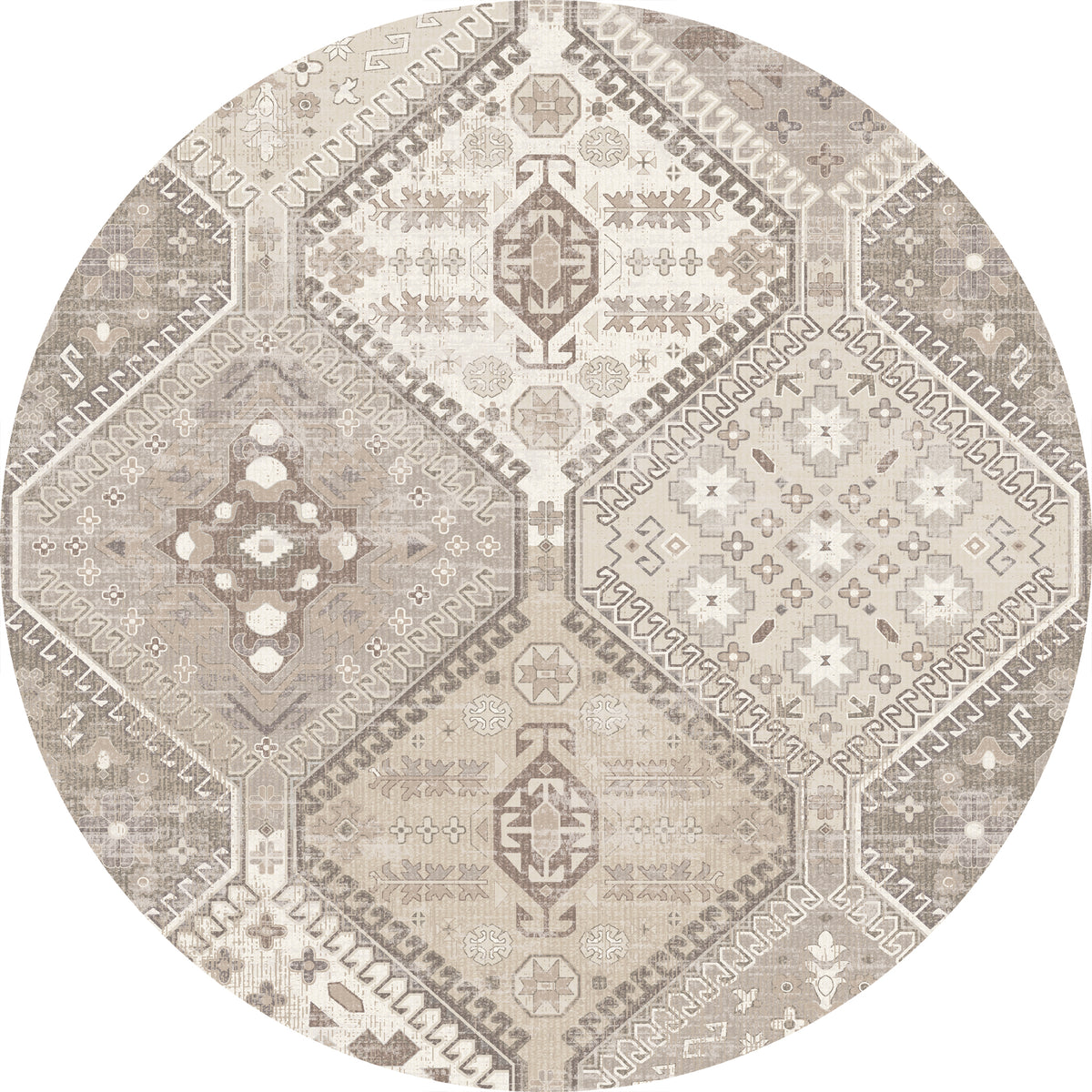 Everly Geometrischer Medaillon-Teppich