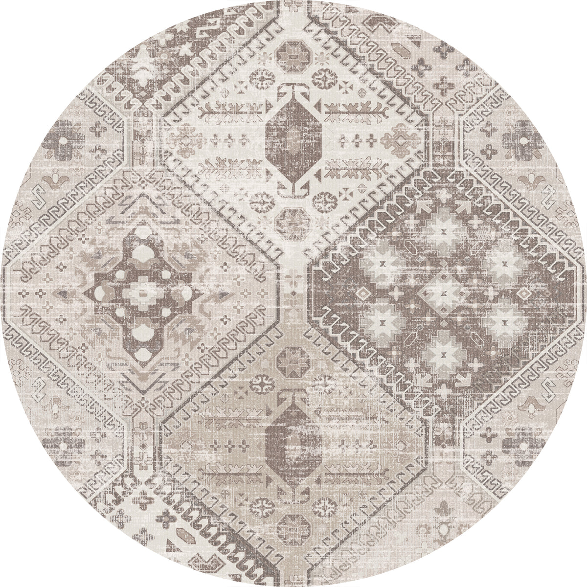 Everly Geometrischer Medaillon-Teppich