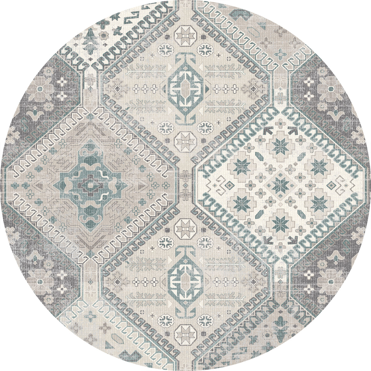 Everly Geometrischer Medaillon-Teppich