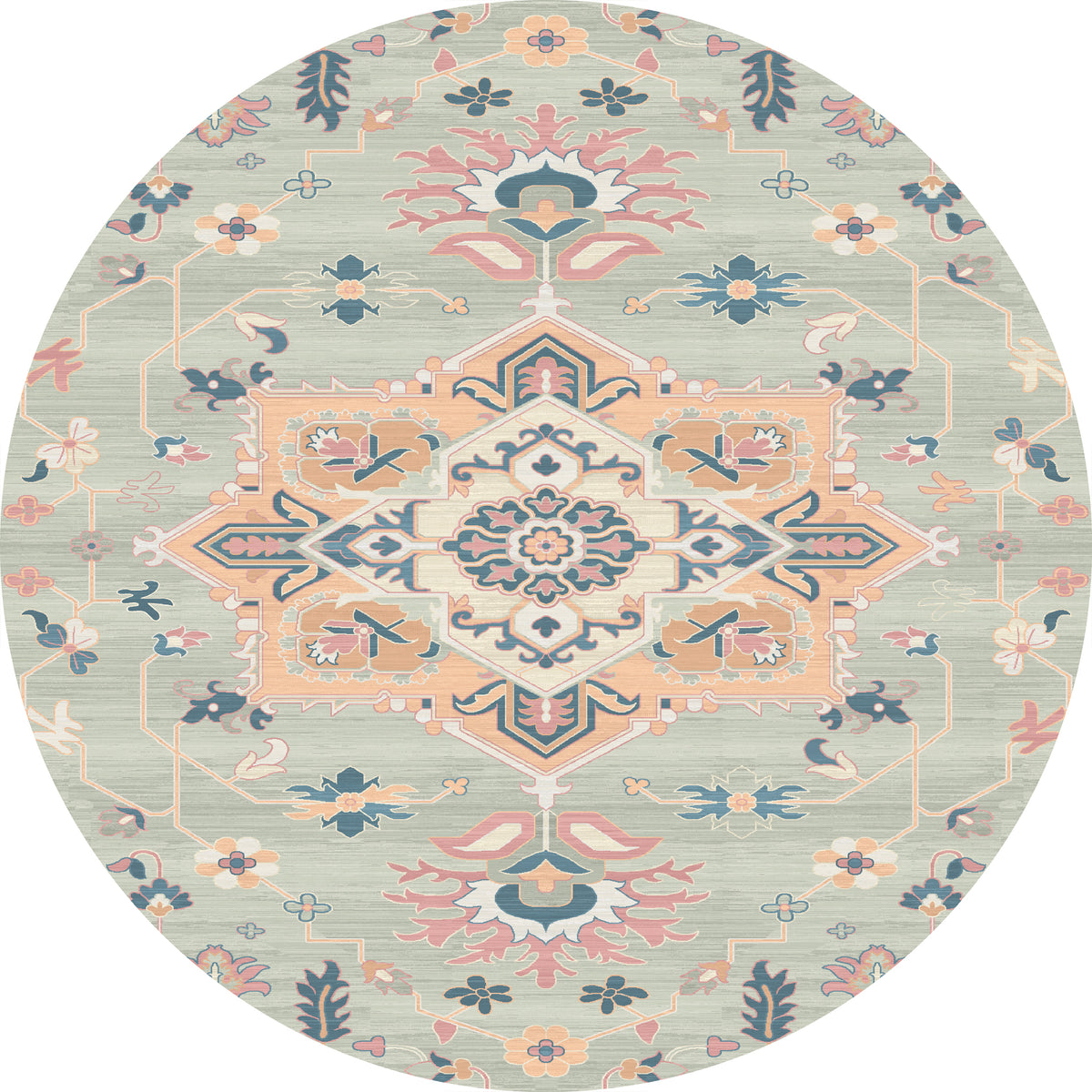 Lena Ornamentaler Floral Design Teppich
