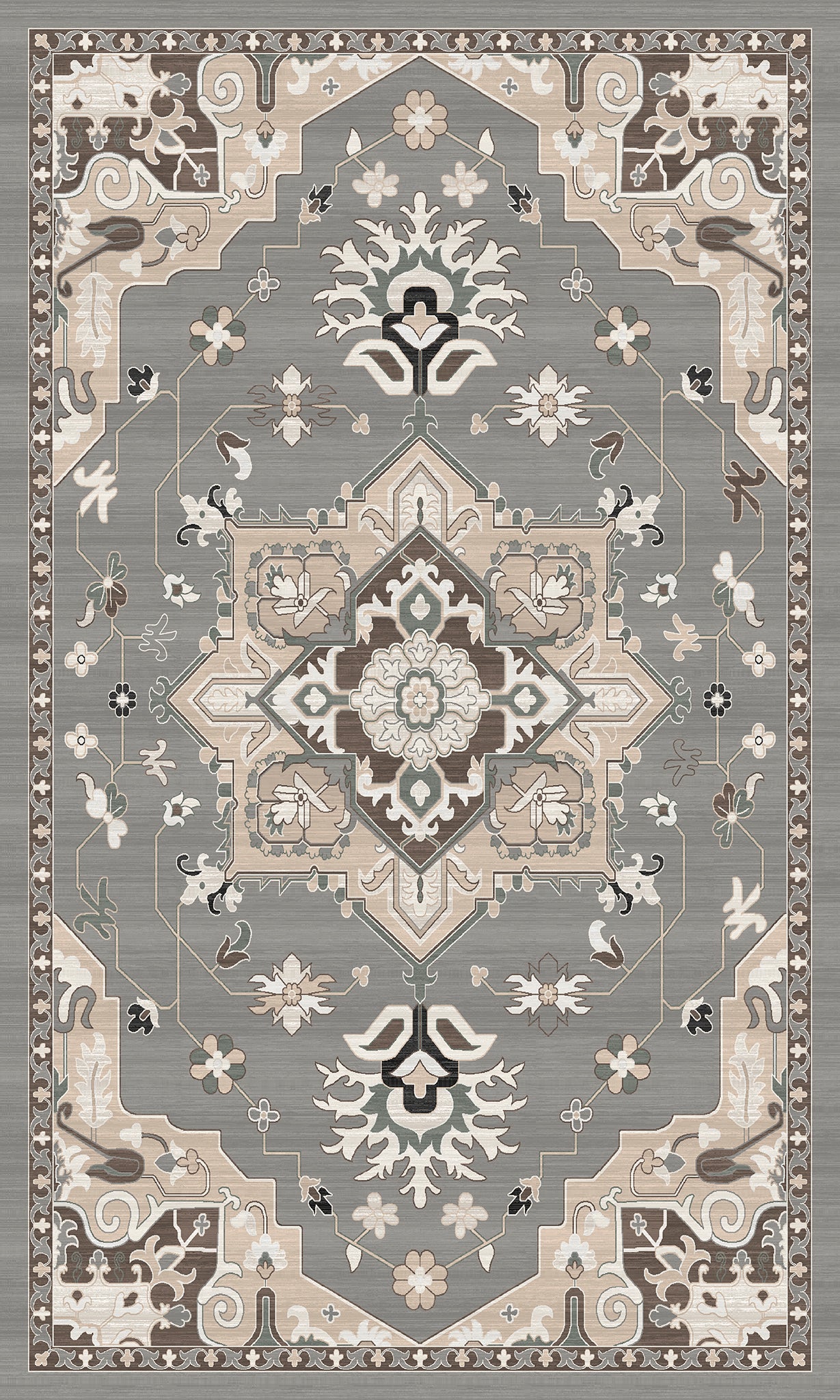 Lena Ornamental Floral Design Rug